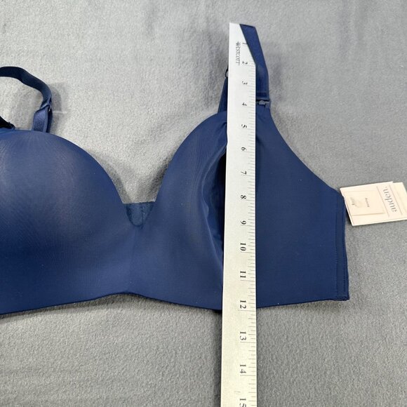 Auden Women's Sz 40D Nursing Bra Lightly Lined Wireless Two Way Straps Blue New - Picture 11 of 14